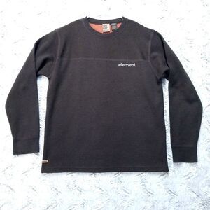 Element Sweater Mens M Brown Wood & Thread Long Sleeve Pullover